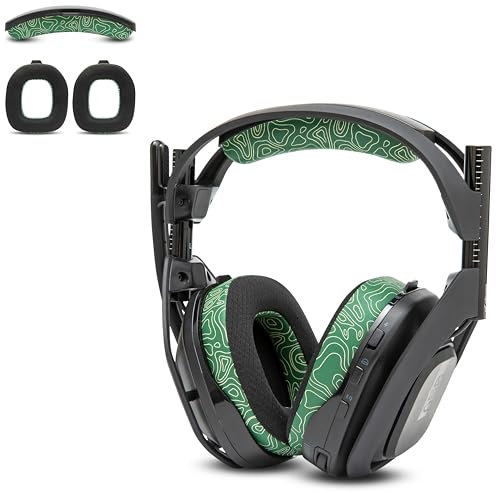 WC Mod Kit A50 - Almohadillas de Gel refrigerante + Diadema de Repuesto para Astro A50 Gen 4, Gen 5 y A50X de Wicked Cushions | Mayor Comodidad, refrigeración y Durabilidad | Emerald Tide