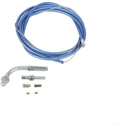 Cable de tracción ajustable de 90 grados para motocicletas, 220 cm de largo para control directo del acelerador (azul)