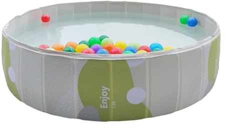 Faltbarer Pool für Haustiere, große Hunde, runder Pool aus PVC, faltbar, ohne Aufblasen für Innenbereich, Park, Garten, Kinder
