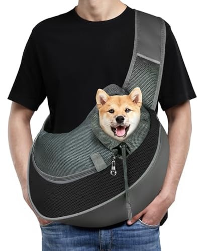 AUYAO Tragetuch Hund Netzgewebe Hundetrage Tragetasche Hundetragetasche | Hunde Tasche Haustiere Haustier Hundetasche Pet Hundetragebeute Katze Hundetasche Spaziergang Aktivitäten Freien Ausflüge