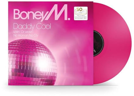 Boney M, Neues Album 2025, Daddy Cool, Colored Pink Maxi-Single Vinyl, LP