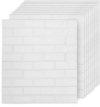 Jaxguom 40 piezas de paneles de pared 3D 77 x 70 cm, revestimiento de pared autoadhesivo con aspecto de piedra, papel pintado impermeable, adhesivo de pared de piedra, ladrillo, para cocina