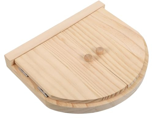 TOYANDONA Holz Lichtschalterabdeckung mit Feentür Steckdosenabdeckung aus Echtholz Doppelflügeliger Schutz für Babyzimmer und Elektrische