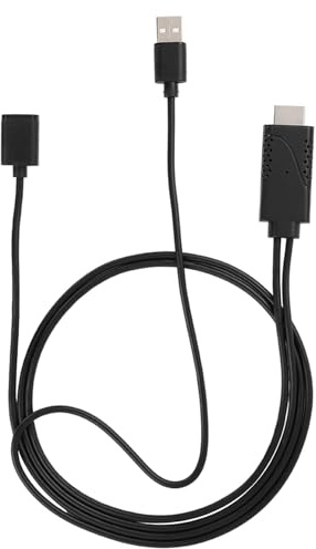 KELFEEAO 2 en 1 1080P USB Femelle vers HDMI mâle Adaptateur, câble Adaptateur HDTV Cordon AM8255 puces pour téléphone
