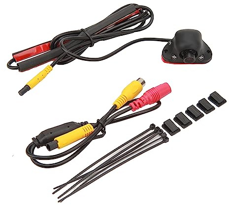 ZenithAir Cámara de Punto Ciego con 2 Luces de Relleno LED para visión Nocturna HD, Lente de ángulo de 90°, metodo de 12 V para Coches, Camiones y vehículos recreativos, una