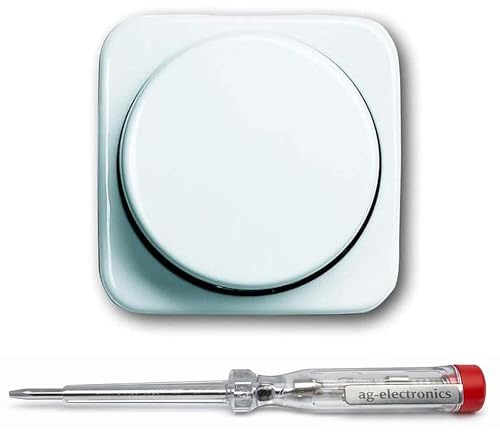 Spannungsprüfer 120-250V® + BUSCH-JAEGER Zentralscheibe 2115-214 Reflex-SI alpinweiß