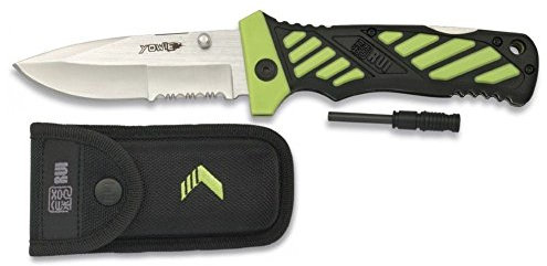 Rui Serie Energy Yowie Verde Coltello Coltellino tascabile fuoco Starter e nylon di alta qualità 19447