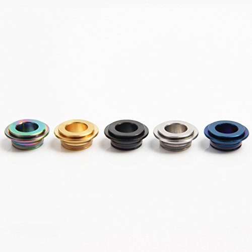 DIY-24H - Drip Tip Adapter von 810 auf 510 Anschluss Driptip RDA RBA RTA/z.B. SMOK - TFV8, TFV12 uva. Verdampfer (Silber)