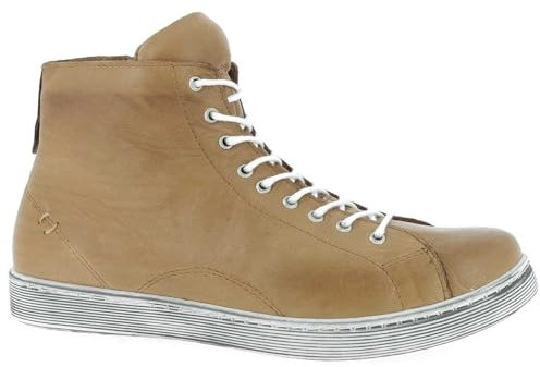 Andrea Conti Damen Schnürboots mit Reißverschluss 0341500 Sneaker High, Größe:38 EU, Farbe:Braun
