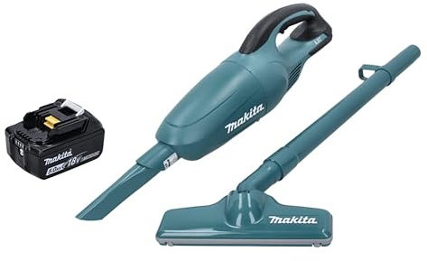 Makita DCL 180Z+BL1850B, DCL 180 Staubsauger + 1 Akku 18 V 5 Ah Li-Ion