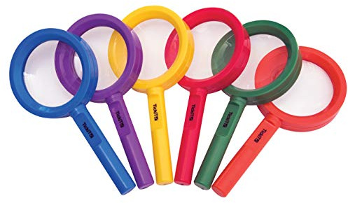 TickiT 61096 Rainbow Magnifier, 80 mm Diameter (Pack of 6) | tickit Rainbow Magnifier is ideal for sensory exploration and discovery.