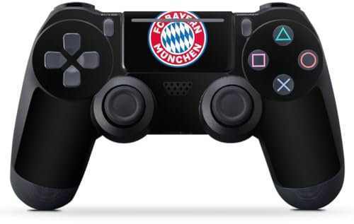 DeinDesign Skin kompatibel mit Sony Playstation 4 Slim Controller Folie Sticker FC Bayern München Offizielles Lizenzprodukt Bundesliga