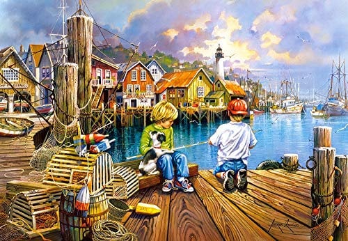 Castorland C-104192-2 at The Dock, 1000 Teile Puzzle, bunt