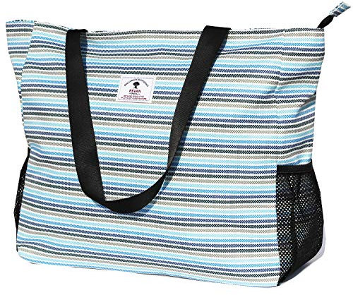 ESVAN Große Strandtasche, wasserabweisend, leicht, 50,8 cm, für Damen, übergroße Tragetasche für Fitnessstudio, Strand, Reisen, Pool, Yoga, Krankenschwester, W, X-Large
