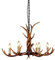 OUKANING Geweih Kronleuchter mit Antler Decken Leuchte lampe Geweih Kronleuchter Vintage Style 6 Lichter Bar Cafe, Kronleuchter, Wohnzimmer, Bar, Cafe, Esszimmer