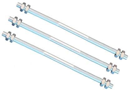 FKAnhängerteile 3 Stück Gewindestange M10 Rechts - Links Gewinde 500 mm + 4 Muttern