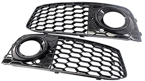 B Blesiya Mesh Stoßfänger Nebelscheinwerfer Grill Grill für Audi A4 B8 RS4 09-12 8KD807682, Strapazierfähiges ABS-Material - B