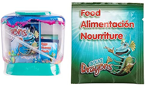 Aqua Dragons 4002 Unterwasserwelt Spielzeug, Mehrfarbig & 02ADFO Futter, Mehrfarben