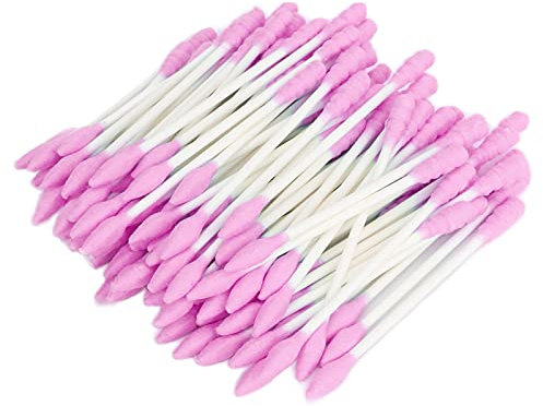 Tamponi a doppia precisione per punte, tampone per il trucco Ampia applicazione per l'orecchio scavato per il trucco(rosa)