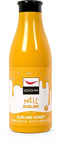 Aquolina Duschgel Erhabener Honig. Cremiges, leichtes Schaumbad, das schnell aufgenommen wird - 500 ml