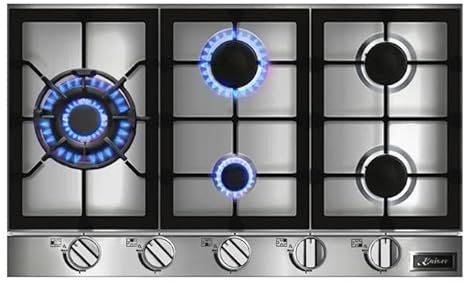 Kaiser Avantgarde Pro 86cm Turbo Gas Hob | Stainless Steel 5 Gas Burner Cooktop