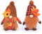 2 Stück Herbst Deko Wichtel Figuren Plüschpuppen Herbst Zwerg Figuren Erntedankwichtel Zwerge Figuren Gesichtslose Puppe Plüsch für Haus,Garten Tisch Dekoration