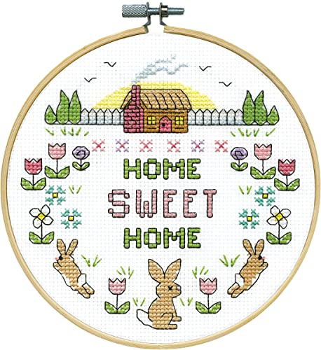 Design Works Crafts Sweet Home Counted Cross Stitch Kit with Hoop