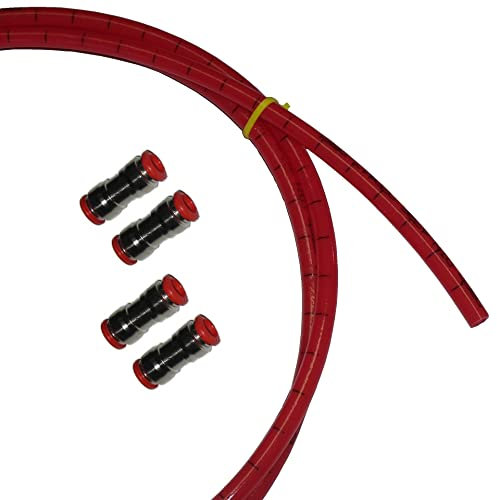 HoWaTech 902026 Reparaturset Verbinder Durchgang | Steckverbinder & Rohr 8 mm für Warmwasser Fußbodenheizungen