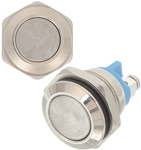 DOITOOL 2 Pack Doorbell Button, Door Bell Ringer Kit, Round Doorbell Push Button, Ring Doorbell Replacement Parts