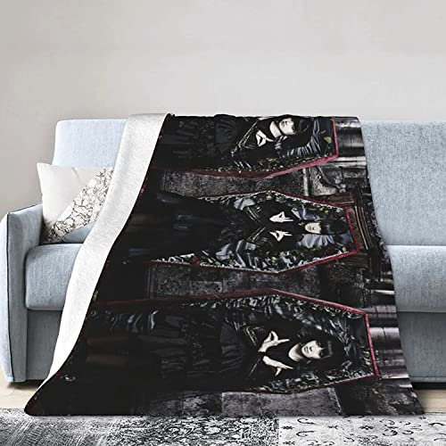 YINGD Babymetal Überwurfdecke für Couch, Sofa, flauschig, Mikrofaser, weich, gemütlich, leicht, geeignet für Bett, Sofa, Stuhl, Campingbett, Livin, 200 cm x 150 cm