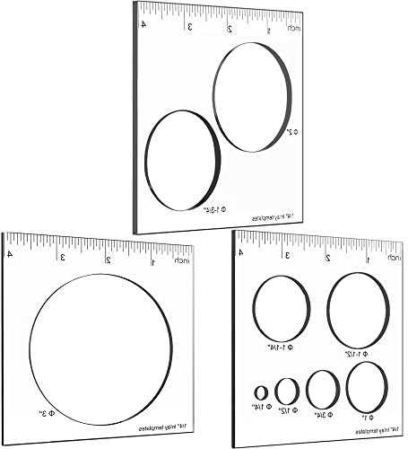 Inlay Template Set, Decorative Templates and Router Template for Woodworking,Router Jig Template (3P Circle)