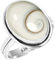 Jeweloporium 925 Silber Ringe für Frauen Weiß Natürlich Shiva-Auge Edelstein Boho Silber Ringe Größe 60(19.1) Geburtstag Geschenk Handgefertigt Schmuck