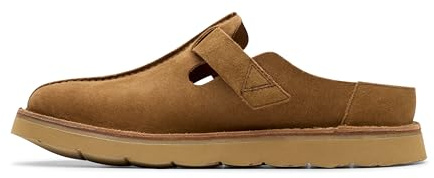 Clarks Men's Solsbury Mule Slide Sandal, Cola Suede, 11 UK