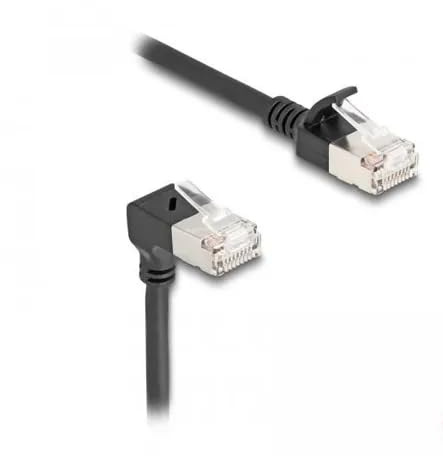DeLOCK 80304 - Patchkabel Cat.6a, S/FTP, 0,5m, schwarz