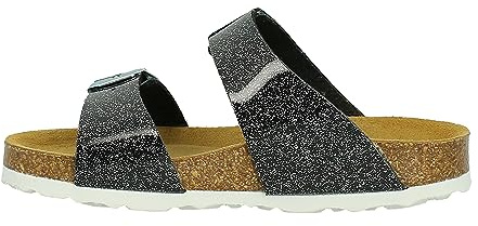 Lurchi Sandale Olgi, Farbe:Black-Glitter, Größe:27