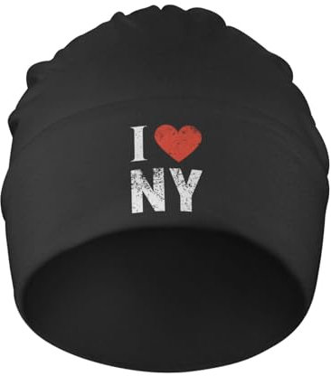 501 Damen Herren Strickmütze Ich Liebe Ny New York Slouchy Beanie Mütze Warme Beanie Mütze Klassische Wintermütze Für Skifahren Angeln Jungen