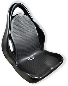 Dino Cars GoKart Sitzschale Racing | Sitzschale aus Kunststoff für Pedalgokarts (schwarz)