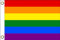 LGBT Regenbogen Flagge Fahnen | 150 cm x 90 cm / 90 x 150 cm | Wetterfest & Langlebig | Polyester mit zwei Ösen
