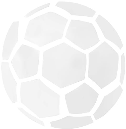 KITANDOVE Fußball Spiegel Wandaufkleber Acryl Für Schlafzimmer Wohnzimmer Selbstklebende Wandkunst