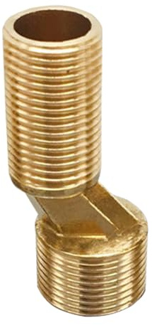 6cm Thread Extended Bathtub Adapter,Bend Corner Faucet Adapter Solid Brass Adapter Faucet Adapter Adjustable Reducer Curved Leg Kitchen Sink Adapter Fitting