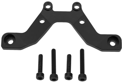 eMagTech 1x RC Buggy Front Shock Tower Plate Aluminium 7075 Upgrade Parts Compatible with ARRMA 1/18 Typhon Grom 380 Brushed 4X4 Small Scale Buggy RTR (ARA2106), Black