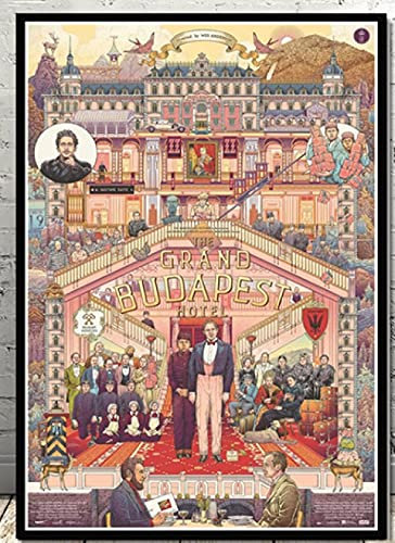 PapierPuzzle 1000 Teile The Grand Budapest Hotel Movie Puzzles Lernspielzeug für Erwachsene Geburtstagsgeschenk26x38cm