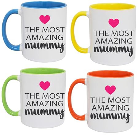 The Most Amazing Mummy Mug - Mother’s Day Gift UK - Gift for Mummy, Mum, Grandma - Best Mummy Ever Coffee Mug (Orange)