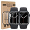 Bodyguard 2 pellicole protettive in vetro temperato per Apple Watch Series 7/8/9 (45 mm), senza bolle, antigraffio, pellicola protettiva 3D Sensitive Touch, HD trasparente per Apple Watch da 45 mm