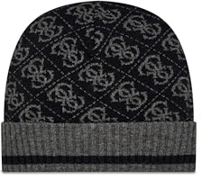 GUESS Vezzola Knit Beanie M Black/Dark Black