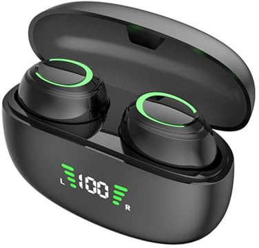 ERYUE Auricolari Wireless BT 5.3 K11, Controllo Touch Intelligente, Surround 8D, IPX4 per Musica, Accoppiamento Facile, Batteria di Grande capacità