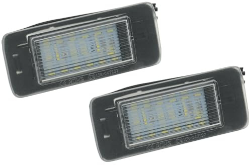 Seyaolex 2 Pcs Kennzeichenbeleuchtung 1224006 für Astra J 2011-2015 Zafira C 2011-2016 13578958 Nummernschildbeleuchtung