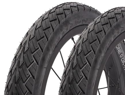 Kujo One 0 One A 12,5 x 2,25 Zoll Fahrradreifen Set – 2 Stück – 0,72 kg – 62-203 ETRTO – 27 TPI – Drahtreifen – schwarz