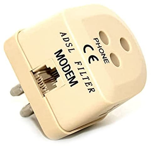 Adattatore filtro tripolare ADSL 6 bobine per rete telefonica