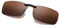 DAUCO polarisierte Sonnenbrille für Brillenträger Überzieh-Sonnenbrille mit Brillen-Etui für Herren und Damen Sonnenbrillen-Clip